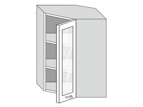 19.60.3у Шкаф настенный (h=913) угловой на 600мм со стекл. дверцей в Кусе - kusa.mebel74.com | фото