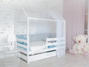 Детская кровать Домик Эко с ящиками белый в Кусе - kusa.mebel74.com | фото 2