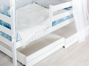 Детская кровать Домик Эко с ящиками белый в Кусе - kusa.mebel74.com | фото 3