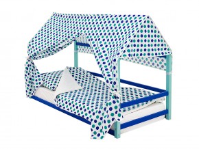 Детская кровать-домик Монтессори Svogen мятно-синий в Кусе - kusa.mebel74.com | фото 4