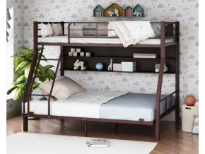 Двухъярусная кровать Гранада-1П 140 коричневый в Кусе - kusa.mebel74.com | фото