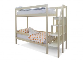 Двухъярусная кровать Svogen с бортиком бежевый в Кусе - kusa.mebel74.com | фото