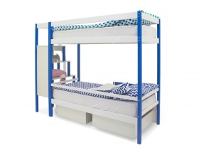 Двухъярусная кровать Svogen с ящиками сине-белый в Кусе - kusa.mebel74.com | фото 5