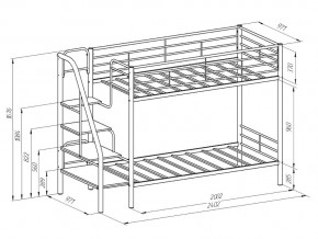 Двухъярусная кровать Толедо ПЯ Слоновая кость-Венге в Кусе - kusa.mebel74.com | фото 2