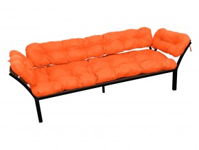 Диван Дачный с подлокотниками оранжевая подушка в Кусе - kusa.mebel74.com | фото