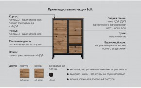 Гостиная Лофт дуб вотан в Кусе - kusa.mebel74.com | фото 6