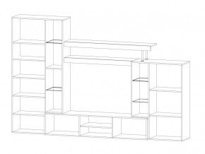 Гостиная Онтарио дуб крафт/белый в Кусе - kusa.mebel74.com | фото 2