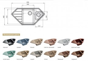 Каменная мойка GranFest Corner GF-C950E в Кусе - kusa.mebel74.com | фото 2