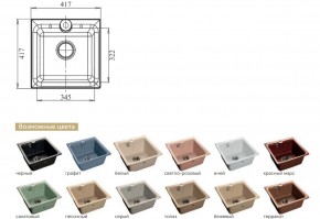 Каменная мойка GranFest Practik GF-P420 в Кусе - kusa.mebel74.com | фото 2