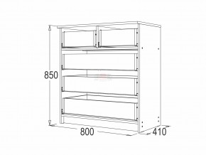 Комод 8 фант венге-млечный дуб в Кусе - kusa.mebel74.com | фото 2