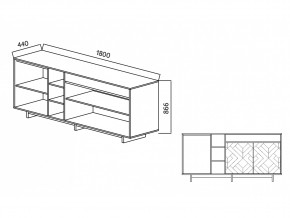 Комодино Moderno-1800 Ф2 в Кусе - kusa.mebel74.com | фото 5