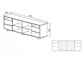 Комодино Moderno-2200 Ф2 в Кусе - kusa.mebel74.com | фото 4