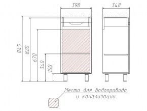 Комплект мебели для ванной 3D 40 в Кусе - kusa.mebel74.com | фото 4