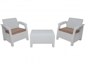 Комплект на балкон Yalta Balcony Set белый в Кусе - kusa.mebel74.com | фото