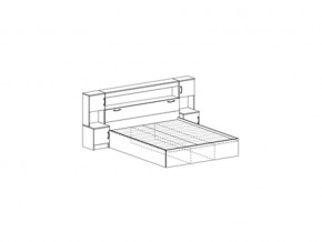 КР 552 кровать с прикроватный блоком в Кусе - kusa.mebel74.com | фото