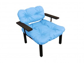 Кресло Дачное голубая подушка в Кусе - kusa.mebel74.com | фото