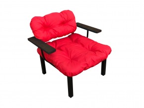 Кресло Дачное красная подушка в Кусе - kusa.mebel74.com | фото