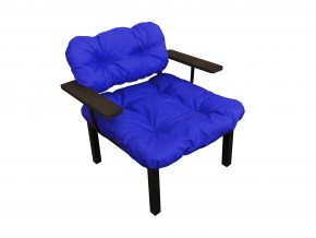 Кресло Дачное синяя подушка в Кусе - kusa.mebel74.com | фото