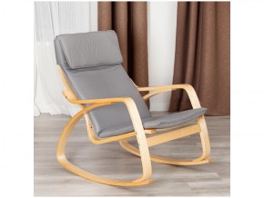 Кресло-качалка mod. AX3005 натуральный-серый в Кусе - kusa.mebel74.com | фото