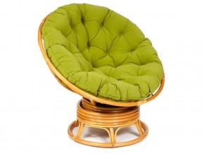 Кресло-качалка Papasan w 23/01 B с подушкой Honey, флок Олива в Кусе - kusa.mebel74.com | фото