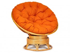 Кресло-качалка Papasan w 23/01 B с подушкой Honey, ткань Оранжевый в Кусе - kusa.mebel74.com | фото