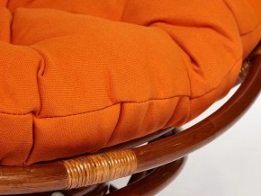 Кресло-качалка Papasan w 23/01 B с подушкой Pecan, ткань Оранжевый в Кусе - kusa.mebel74.com | фото 3