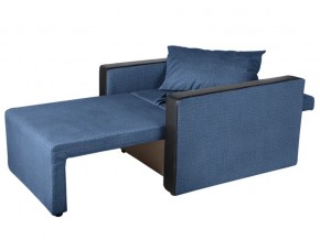 Кресло-кровать Милена с подлокотниками велюр синий в Кусе - kusa.mebel74.com | фото 2