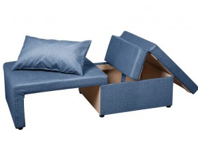 Кресло-кровать Милена велюр синий в Кусе - kusa.mebel74.com | фото 2