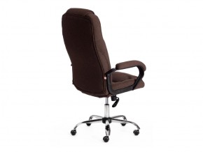 Кресло офисное Bergamo хром ткань коричневый в Кусе - kusa.mebel74.com | фото 3