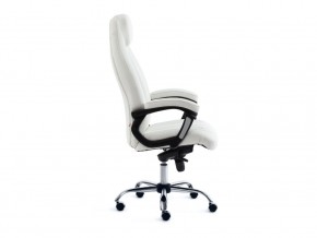 Кресло офисное Boss люкс хром кожзам белый в Кусе - kusa.mebel74.com | фото 2