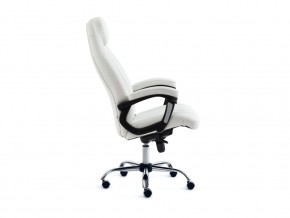 Кресло офисное Boss люкс хром кожзам белый в Кусе - kusa.mebel74.com | фото 3