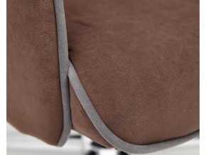 Кресло офисное Charm флок коричневый в Кусе - kusa.mebel74.com | фото 4