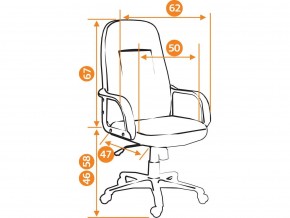 Кресло офисное Leader флок коричневый в Кусе - kusa.mebel74.com | фото 2