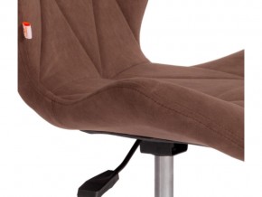 Кресло офисное Selfi флок коричневый в Кусе - kusa.mebel74.com | фото 3