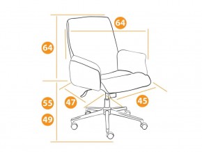 Кресло офисное York флок серый в Кусе - kusa.mebel74.com | фото 2