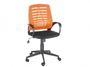 Кресло оператора Ирис стандарт оранжевый/черный в Кусе - kusa.mebel74.com | фото 1
