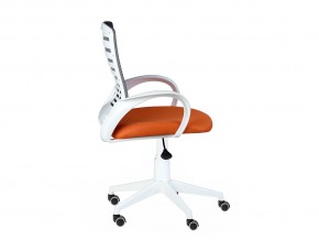 Кресло оператора Ирис white стандарт черный/оранжевый в Кусе - kusa.mebel74.com | фото 2
