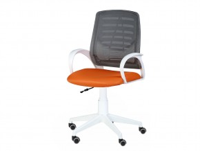 Кресло оператора Ирис white стандарт черный/оранжевый в Кусе - kusa.mebel74.com | фото 3