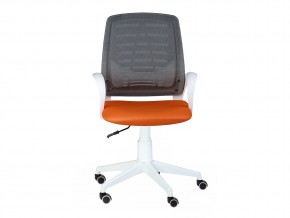 Кресло оператора Ирис white стандарт черный/оранжевый в Кусе - kusa.mebel74.com | фото 4
