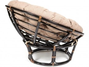 Кресло Papasan 23/01 W с подушкой Antique brown, экошерсть Коричневый в Кусе - kusa.mebel74.com | фото 2