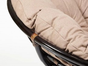 Кресло Papasan 23/01 W с подушкой Antique brown, экошерсть Коричневый в Кусе - kusa.mebel74.com | фото 4