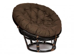 Кресло Papasan 23/01 W с подушкой Antique brown, ткань Коричневый в Кусе - kusa.mebel74.com | фото 1