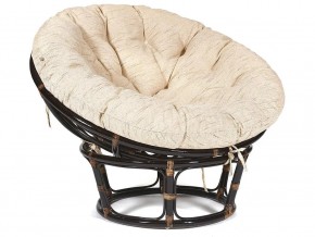 Кресло Papasan 23/01 W с подушкой Antique brown, ткань Старт в Кусе - kusa.mebel74.com | фото