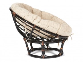 Кресло Papasan 23/01 W с подушкой Antique brown, ткань Старт в Кусе - kusa.mebel74.com | фото 3