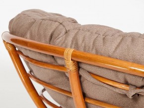 Кресло Papasan 23/01 W с подушкой Cognac, экошерсть Коричневый в Кусе - kusa.mebel74.com | фото 3