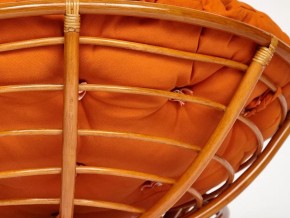 Кресло Papasan 23/01 W с подушкой Cognac, ткань Оранжевый в Кусе - kusa.mebel74.com | фото 2