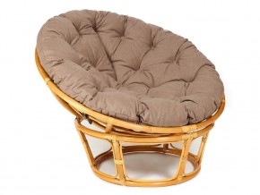 Кресло Papasan 23/01 W с подушкой Honey, экошерсть Коричневый в Кусе - kusa.mebel74.com | фото