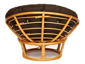 Кресло Papasan 23/01 W с подушкой Honey, ткань Коричневый в Кусе - kusa.mebel74.com | фото 3