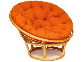 Кресло Papasan 23/01 W с подушкой Honey, ткань Оранжевый в Кусе - kusa.mebel74.com | фото