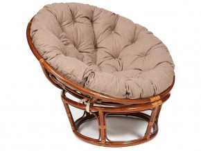 Кресло Papasan 23/01 W с подушкой Pecan, экошерсть Коричневый в Кусе - kusa.mebel74.com | фото 1